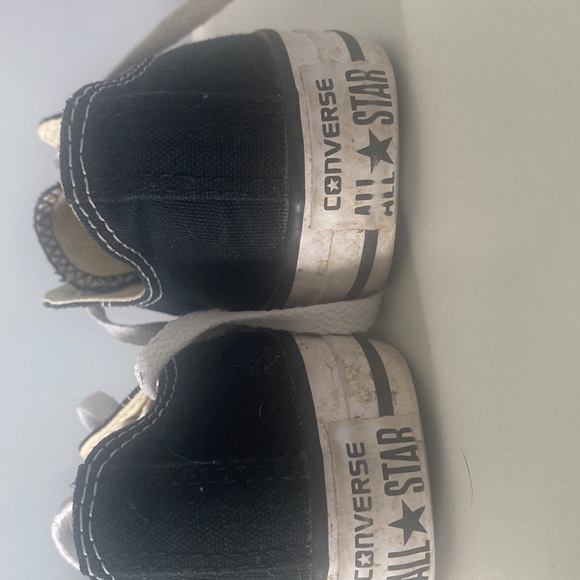 Black low top Converse. - Picture 5 of 6